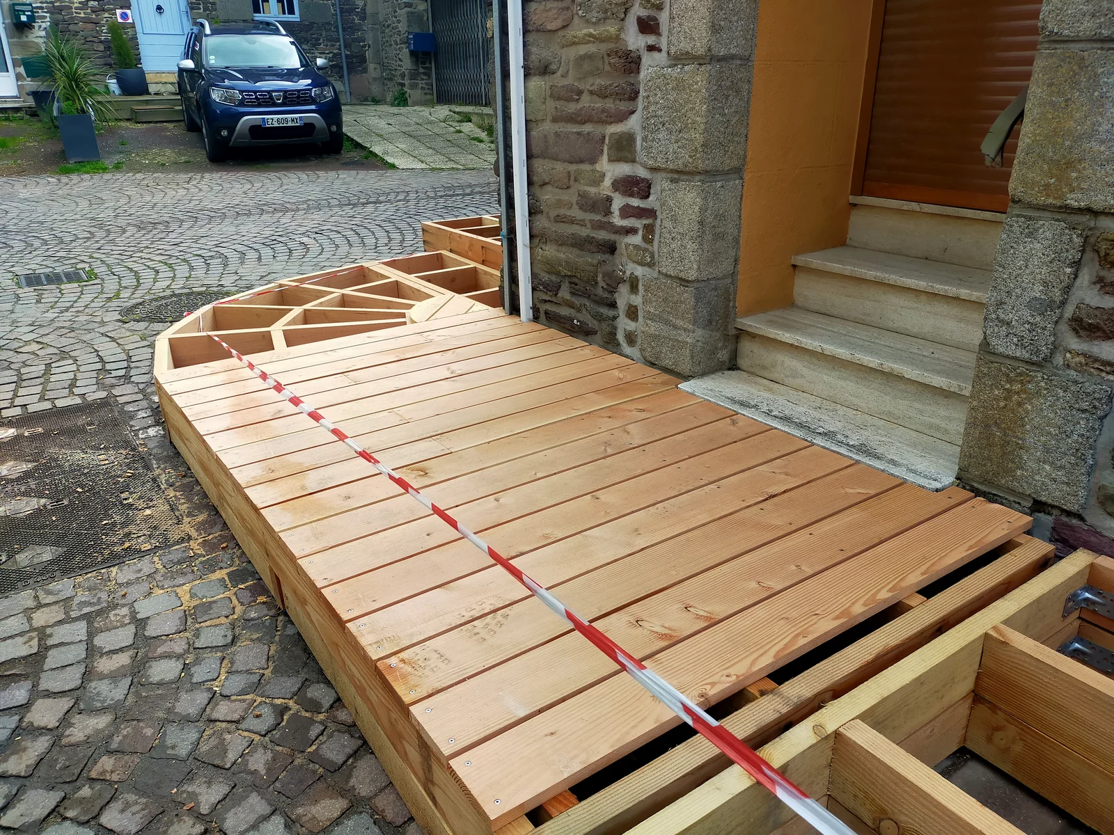 Charpente pour terrasse bois local Mauron Nombre dOr, vue 5